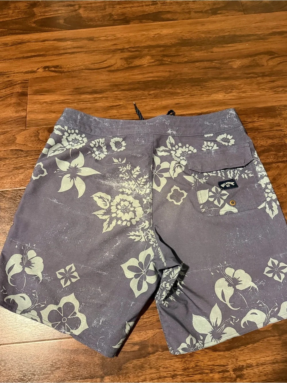Billabong Blue Floral Men's Swim Board Shorts